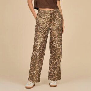 Milan Gold Dusted Leopard Cargo Pant